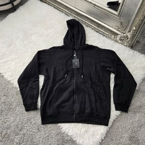Blue Ice Premium Clothing Full Zip Black Hoodie. Size Large. New.Classic hoodi